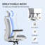Ergonomic Office Chair, Mesh Desk Chair with Adjustable Armrests-351943886