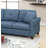 Sectional Sofa, Glossy Polyfiber Tufted Cushion Couch Sectional Sofa Chaise Living Room Furniture Reversible Sectionals Chaise
