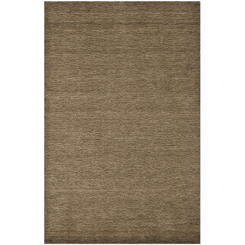 Southbury Hand Loomed 80% Wool, 20% Cotton Solid Color Rug, Rectangle 3' x 5'