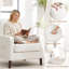 Upholstered Swivel Armchair-273118185