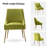 Velvet Upholstered Side Chair  With Gold Legs-1383308750