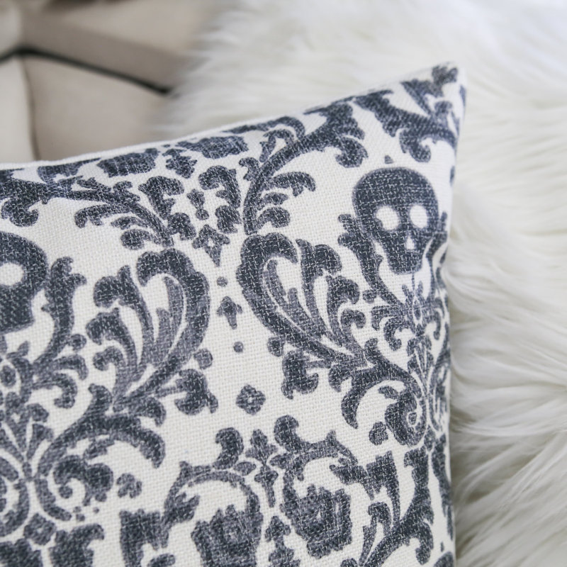 Coussin Baroque Skull - Coussin décoratif Jour des Morts