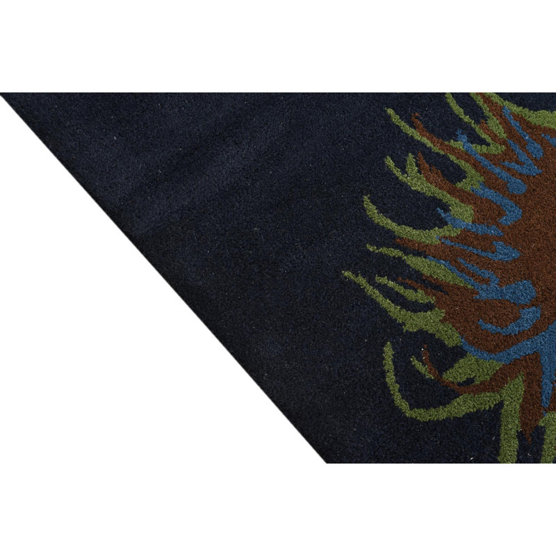 Square Otto Navy Blue Rug