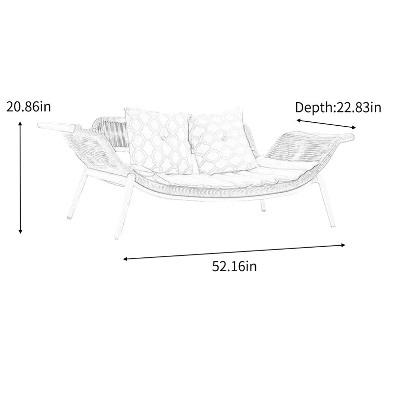 Chaise longue rembourrée Brinna