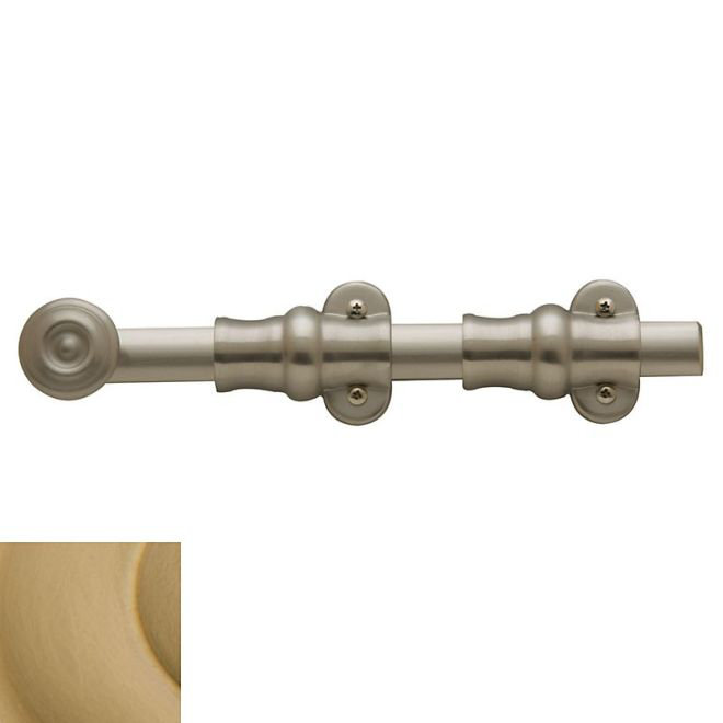 Ornamental Surface Bolt, 9.1339" H x 2.7559" W x 2.2047" D, Vintage Brass