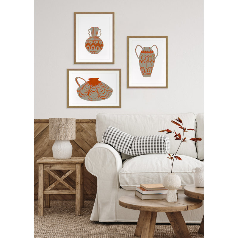 Vessel 5 Print by Jo Stearns, Oak Framed, 24" H x 18" W x 2.38" D