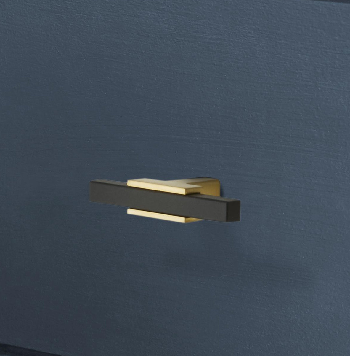 Urbanite Bar Cabinet Knob, Brushed Gold/Matte Black