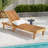 Chaise Lounge - Chic Outdoor Wood Relaxing Lounge Chair With Adjustable Feature, 77.06 In. D X 23.88 W 12.04 H, 37.16 Lb, Hue Chaise, Suitable For Family Time