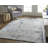 Abstract Machine Woven Rectangle 4' x 6' Polyester Area Rug in Blue/White-1969949500