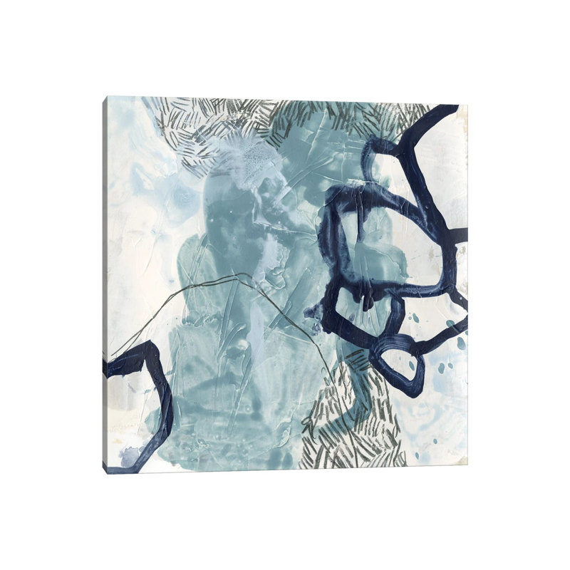 Blue Slate III by June Erica Vess - Wrapped Canvas Gallery-Wrapped Canvas Giclée, 30.48cm H x 30.48cm W x 1.91cm D