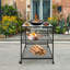 Metal Outdoor Dining Cart With Handle