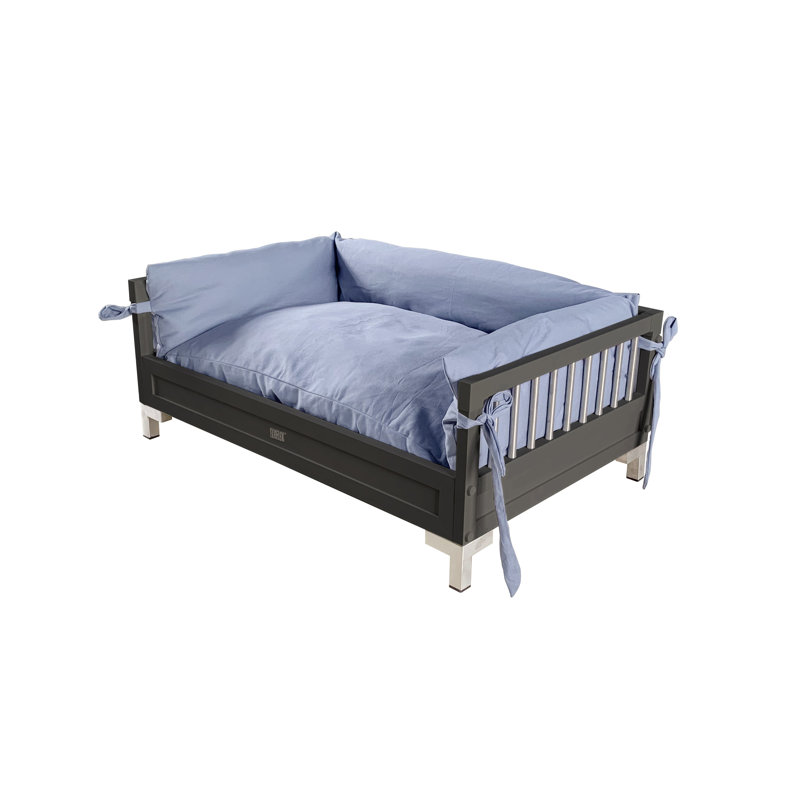 Lit pour chien surélevé avec coussin Achilles Manhattan ECOFLEX®, Espresso, Très grand (l 38,6 po x P 26,5 po x H 14,8 po)