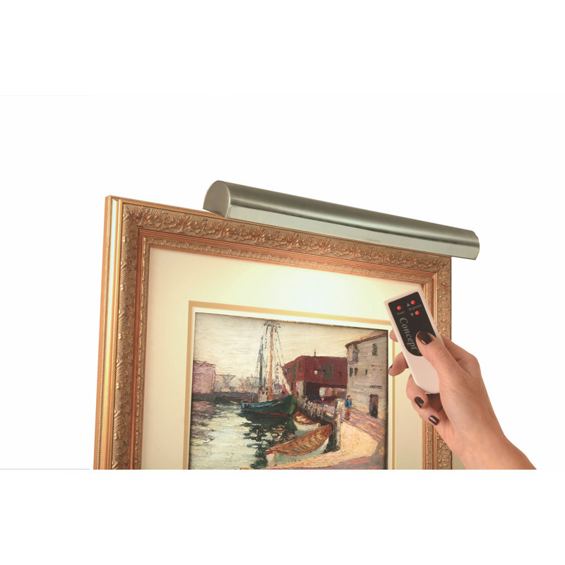 Luminaire pour tableau mural à DEL à intensité variable avec télécommande, H 1,75 po x l 18 po x P 7,5 po