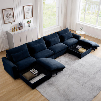 Canapés modulaires en velours côtelé Big Big