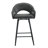 Swivel Upholstered Barstool With Footrest 27'' Counter Stool Faux Leather Height Bar Stool-115192817