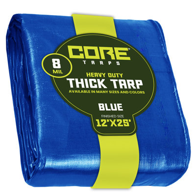 8 Mil Heavy Duty Polyethylene Tarp, Waterproof, UV Resistant