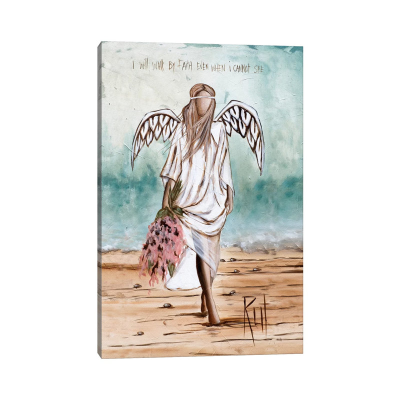 Walk by Faith - Painting Print on Canvas, Wrapped Canvas, 30.48 cm H x 45.72 cm W