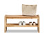 Banc rembourré brun-647996001