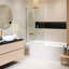 Panneau de baignoire fixe semi-encadré Fine Fixtures 30 po x 58 po, laiton satiné-111095082