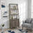 Iknoor Bookshelf Pier, No Assembly Required, Smoky Greige Finish