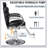 Premium Reclining Barber Chair With Heavy Duty Hydraulic Pump, 360° Rotation, And Max Load Weight 330 Lbs For Salon Comfort