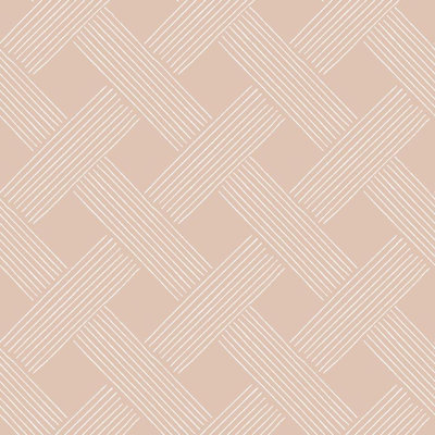 Rouleau de papier peint à motif de treillis Lady Charlotte L 10 pi x l 24 po