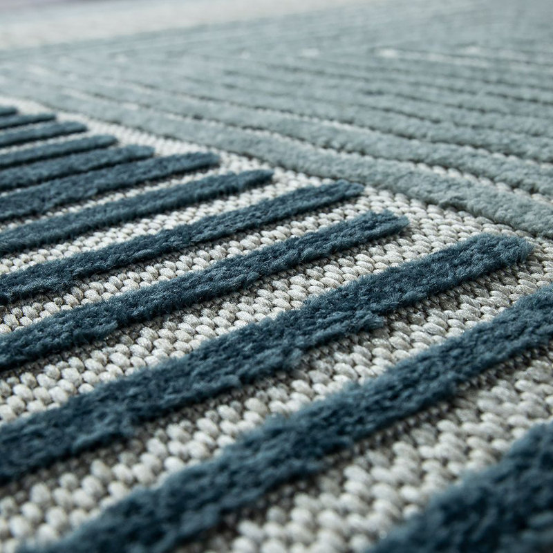 Dayton Rectangle Geometric Indoor / Outdoor Area Rug, Rectangle 120 x 170cm