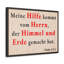 Scripture Walls Psalm 121: 2 Aide de Dieu, verset biblique allemand, toile Christian-1638812441