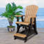 Banc d'extérieur en bois de polyéthylène coulissant Oxyoke-1760254030