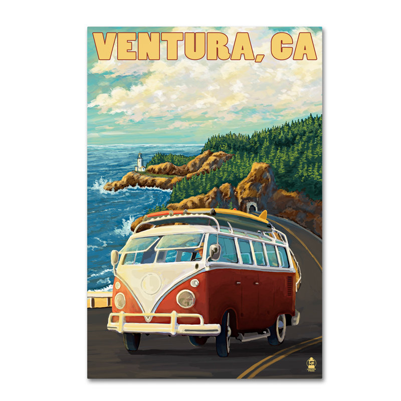Publicité rétro sur toile Kadey «Travel Poster 40», H 47 po x l 30 po x P 2 po