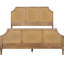 Grand lit plateforme tissé Cane