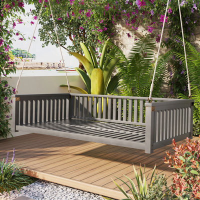 Balancelle de patio en bois pour patio