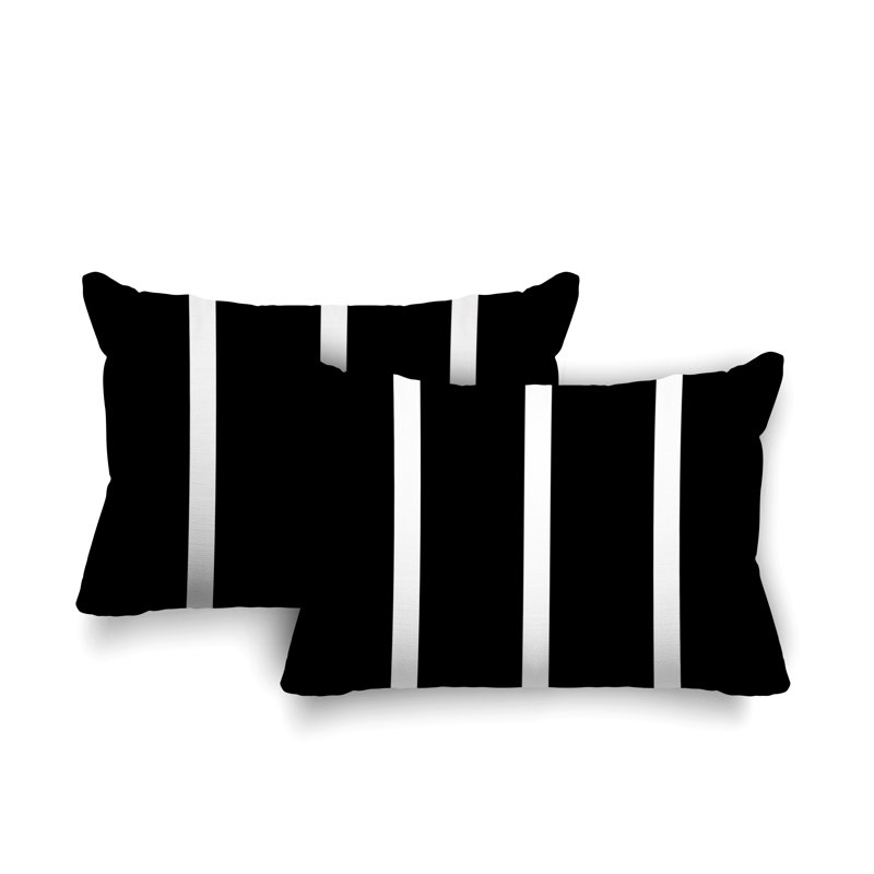 Coussin intérieur / extérieur Tripo, Noir