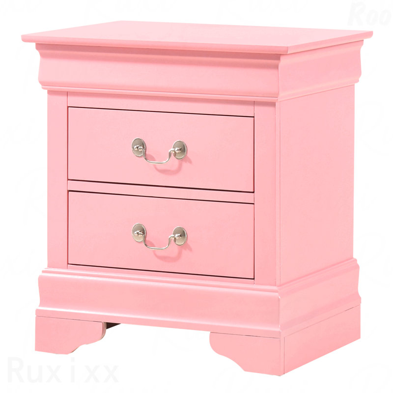 Table de chevet rose, charmant, Rose