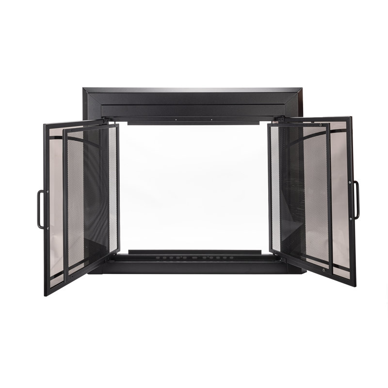 Grande porte vitrée Essex, Noir