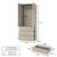 Armoire 2 portes 77,1 po H