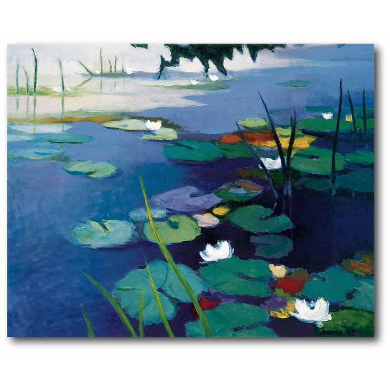 « water lilies », reproduction sur toile