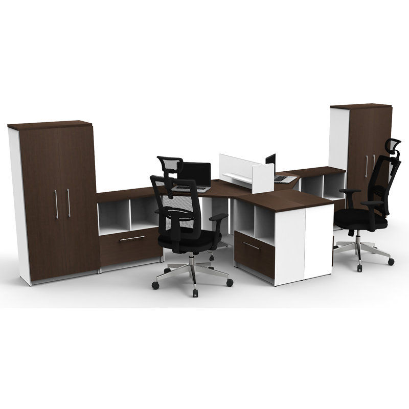 Laqueena Rectangle 2 Person Benching Workstation