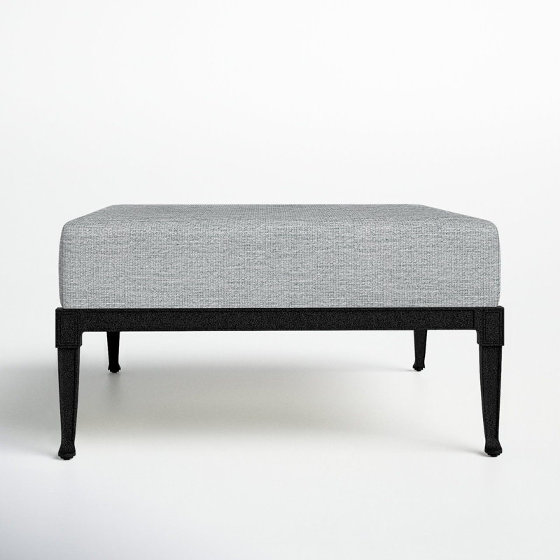 Repose-pieds d'extérieur Wiltshire, Noir texturé, Sunbrella® en gravier piqué