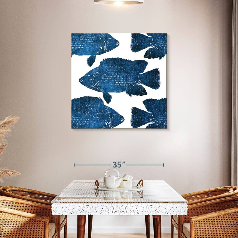 Brampt Fish Collage, 36" H x 36" W
