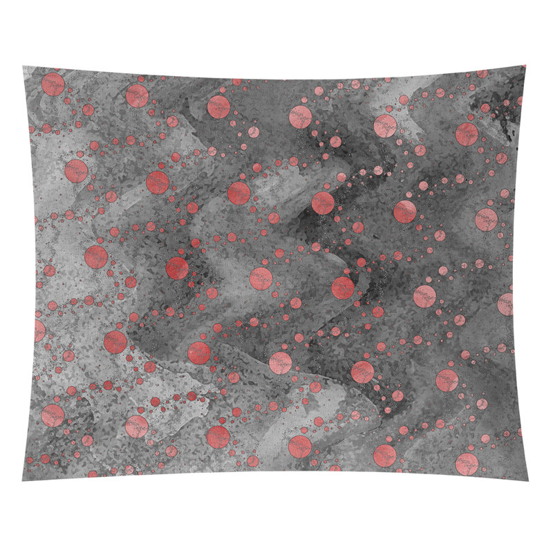 Tapisserie murale planète stars, H 27,50 po x l 37,50 po, Rouge