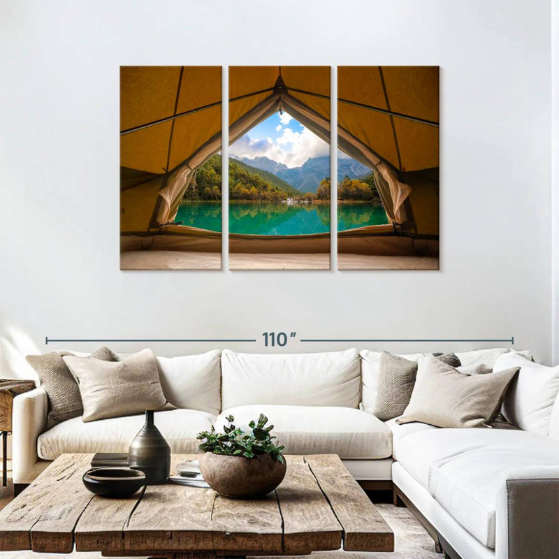 Senne Lakeside Tent View, 48" H x 74" W