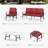 Tapasi 5 - Person Patio Conversation Set with Cushions-106924873-101757037