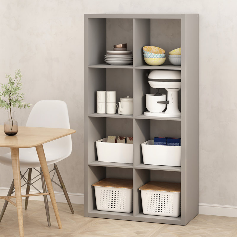 Ceard 76.2cm H x 147.07cm W Bookcase, White