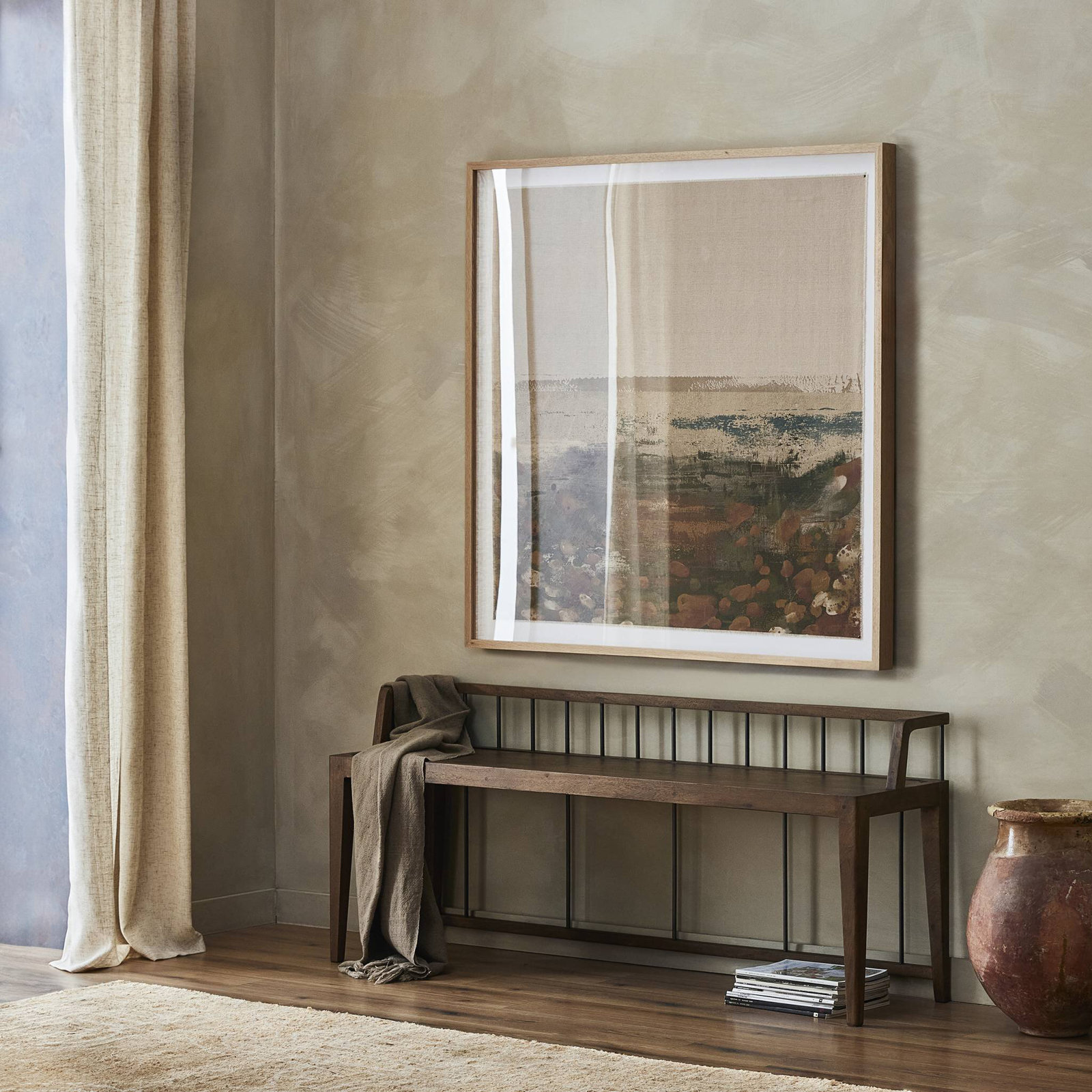Cili 60" Solid Wood Bench