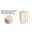 Table d'appoint Clover Travertine Stone