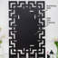 Glass Rectangular Gold Frame Wall Mirror