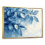 «Soft Leaves In Hazy Blues Watercolor II», art mural sur toile Plants-392948194-433476610