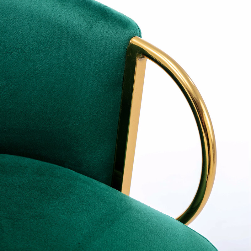 Chaise de salle à manger Rikiya, Vert