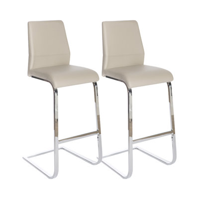 Lynn Upholstered Counter Stool with Metal Frame